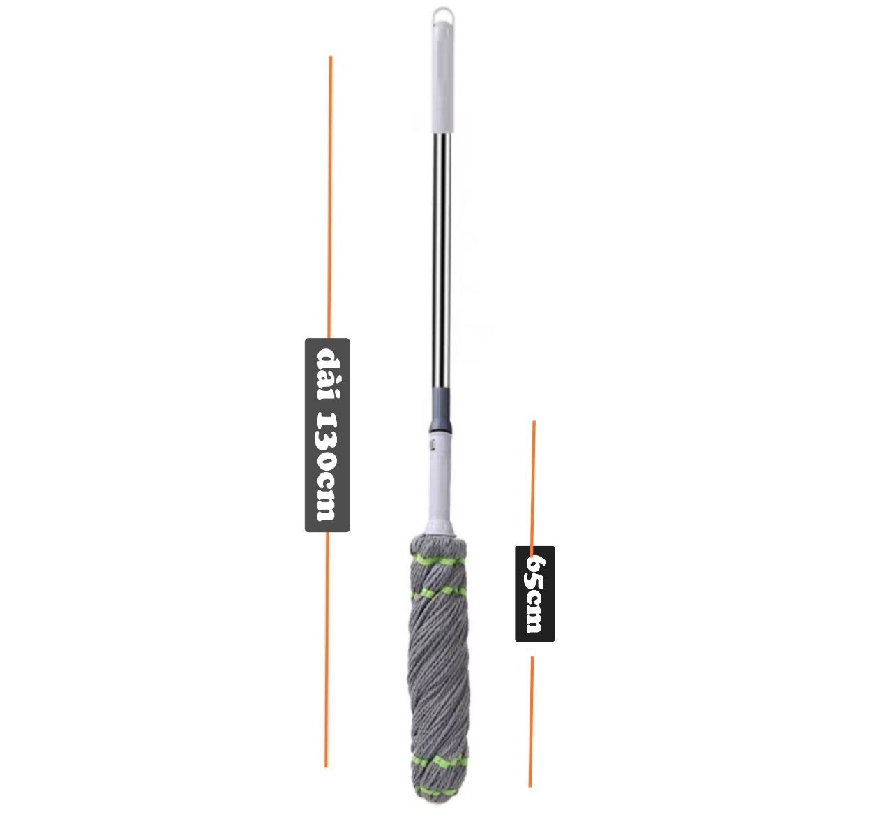 CÂY LAU SỢI VẮT TRỢ LỰC TỰ HÃM THÔNG MINH CÂY LAU MOP SỢI LAU SIÊU THẤM MỀN MẠI VÀ BỀN KHÁNG KHUẨN HÀNG XUẤT KHẨU CAO CẤP - MHW007K65QN