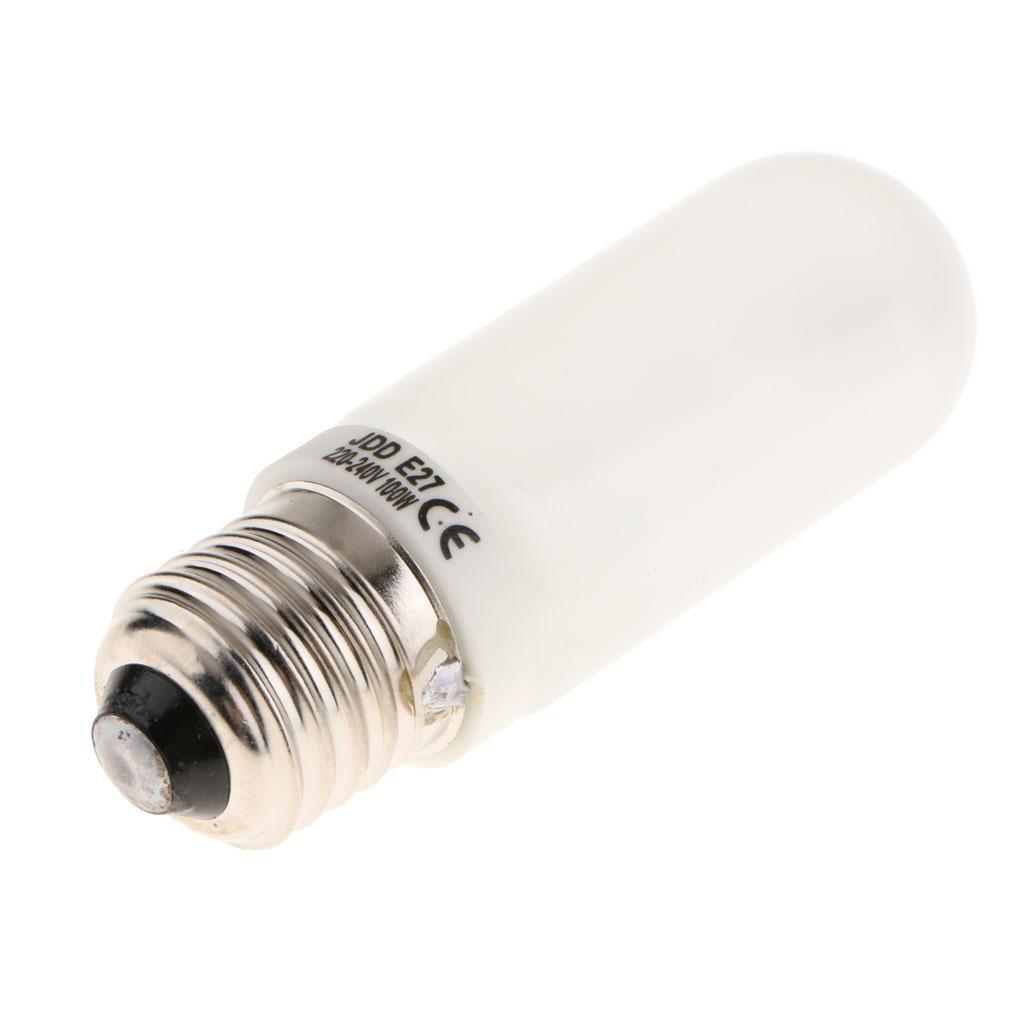 JDD Type 100W 220-240V E27 Frosted Halogen Light Bulb, Replacement Modeling Bulb for Photo Studio Strobe Lighting