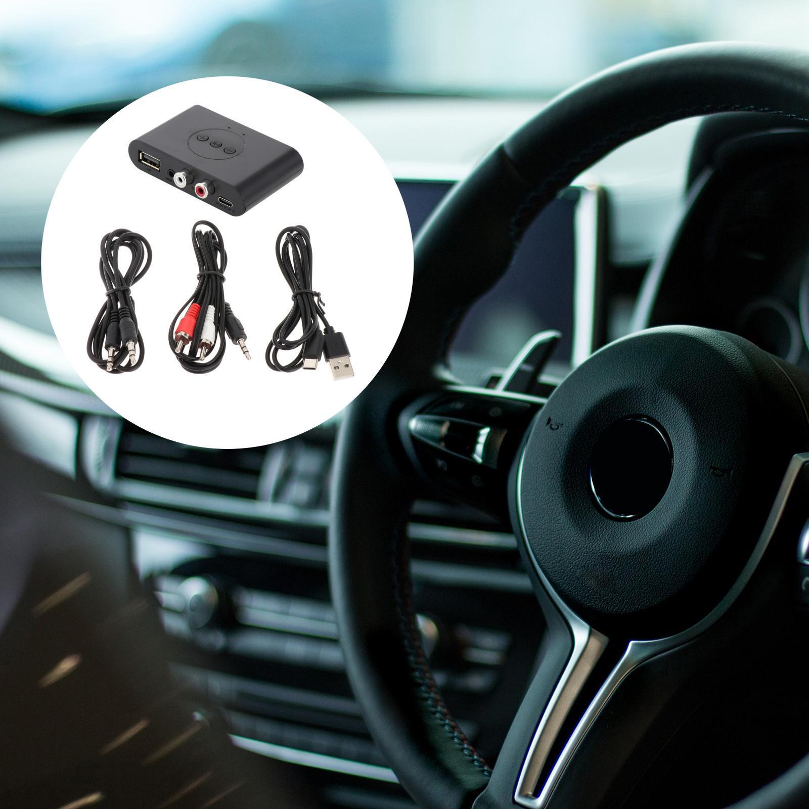 2X Portable Receiver Bluetooth 5.0 Audio Adapter 3.5mm RCA for Home Stereo