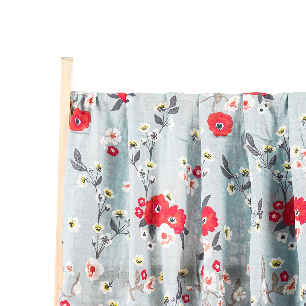 Happyflute Sơ Sinh Muslin Đầm Tre Cotton Chăn Thú Bông Cao Cấp Mềm Mại Cho Bé Bọc Với Kỹ Thuật Số In