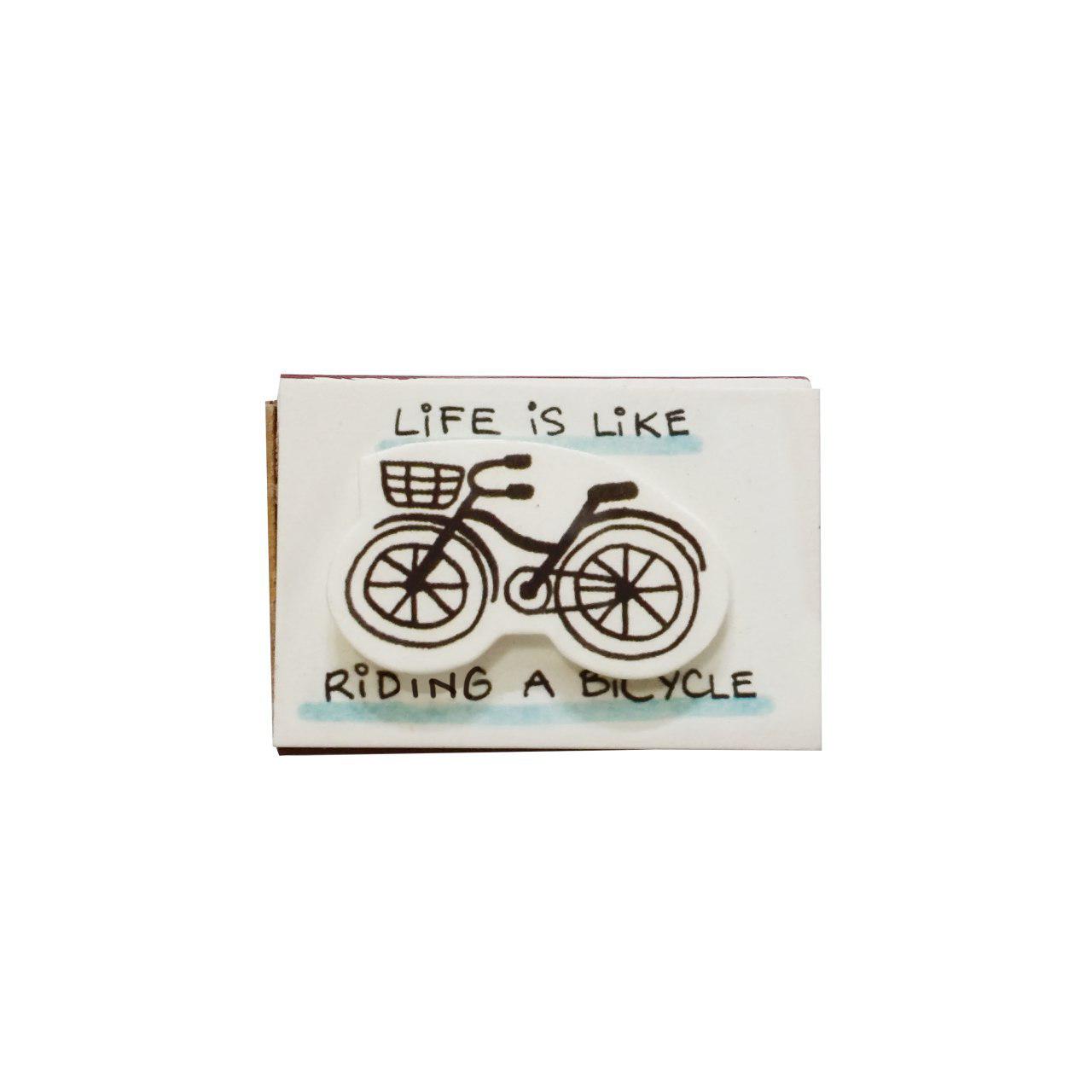 Thiệp Tình Bạn Hộp Diêm Life Is Like Riding A Bicycle OT005