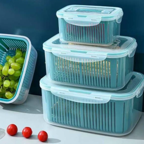 Set 5 Hộp Đựng Đồ, Thực Phẩm Bảo Quản Tủ Lạnh Đa Năng Có Nắp Đậy Cao Cấp - Hàng Loại 1