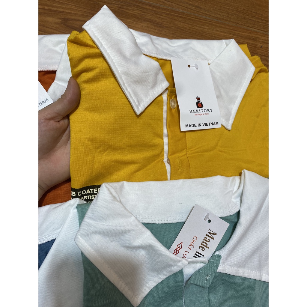 Áo polo nữ phối màu cổ bẻ freesize chất thun thời trang unisex 6 màu