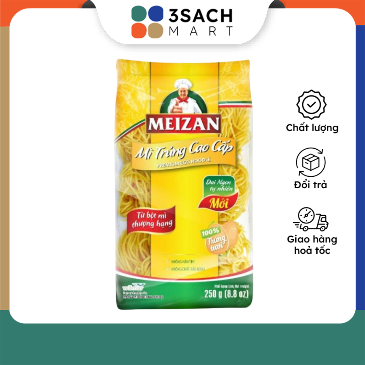 Mì Trứng Cao Cấp Meizan (Gói 250Gr)