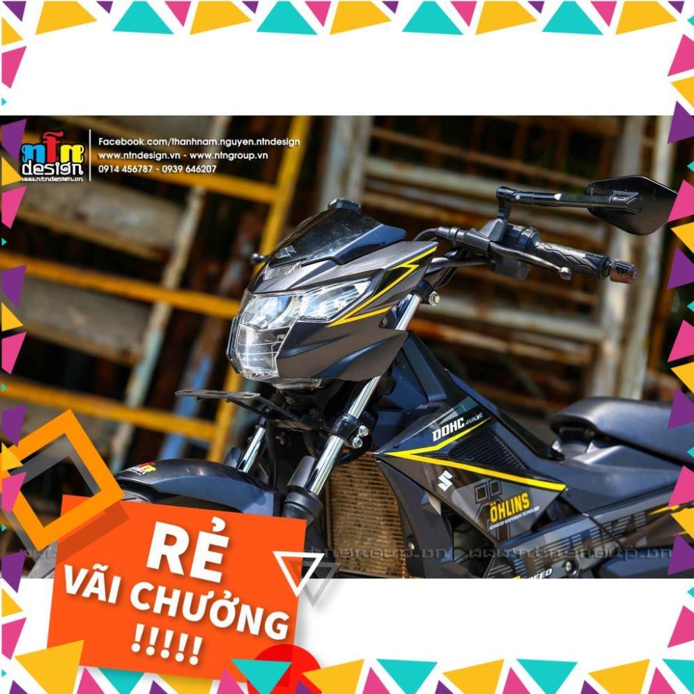 Tem Rời Raider FI Mẫu Xám Đen Vàng