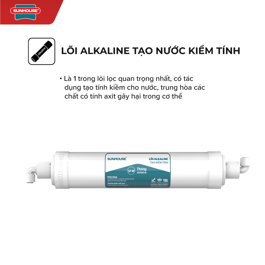 Máy Lọc Nước R.O 8 Lõi Sunhouse SHA8818K - Hàng Chính Hãng