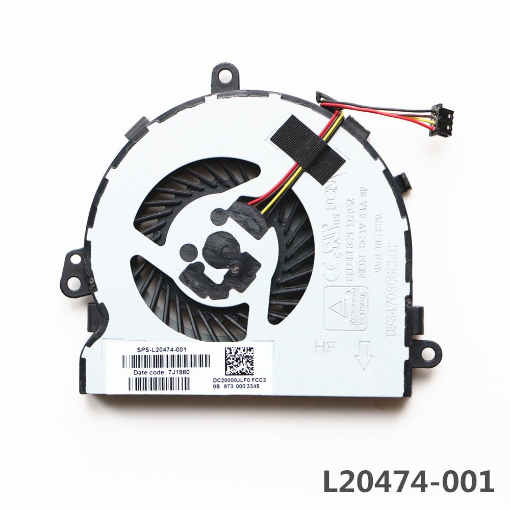 L20474-001 For HP 15-DA0053ws 15-DA0733ns 15-DA0765nz 15-DA0073ms 15-DA0002dx 15-DA0021ne 15-DA0598sa Cpu Cooling Fan