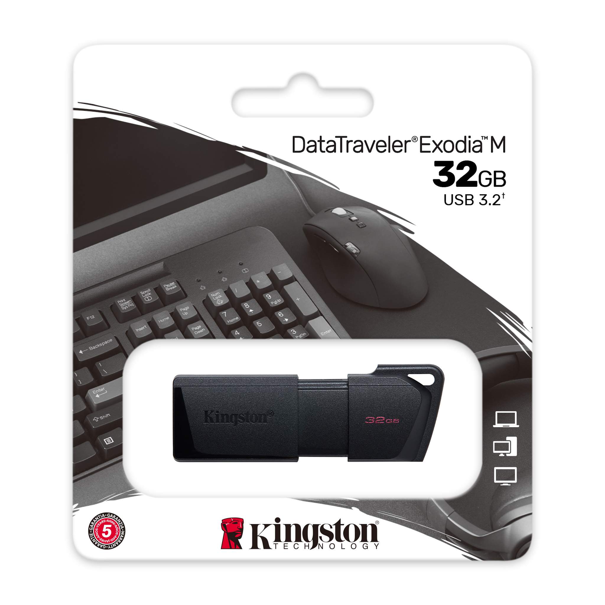 USB Kingston DataTraveler Exodia M USB Flash Drive 32G / 64G / 128G / 256G - Hàng Chính Hãng