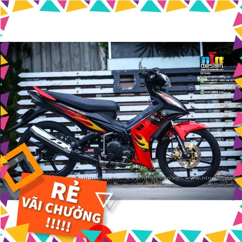 Tem Rời Exciter 2009 Mẫu Lửa Đỏ Vàng Đen