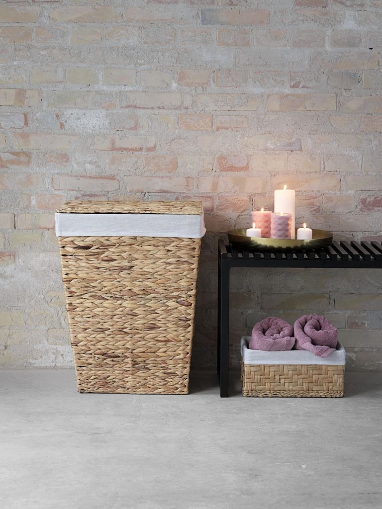 Giỏ | JYSK Ejno | sợi cói | màu tự nhiên | R16xD22xC14cm