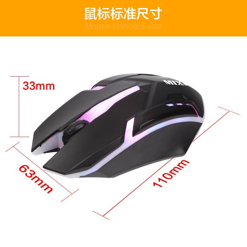 Chuột chơi game có đèn mouse SCH-05x6 (đen)