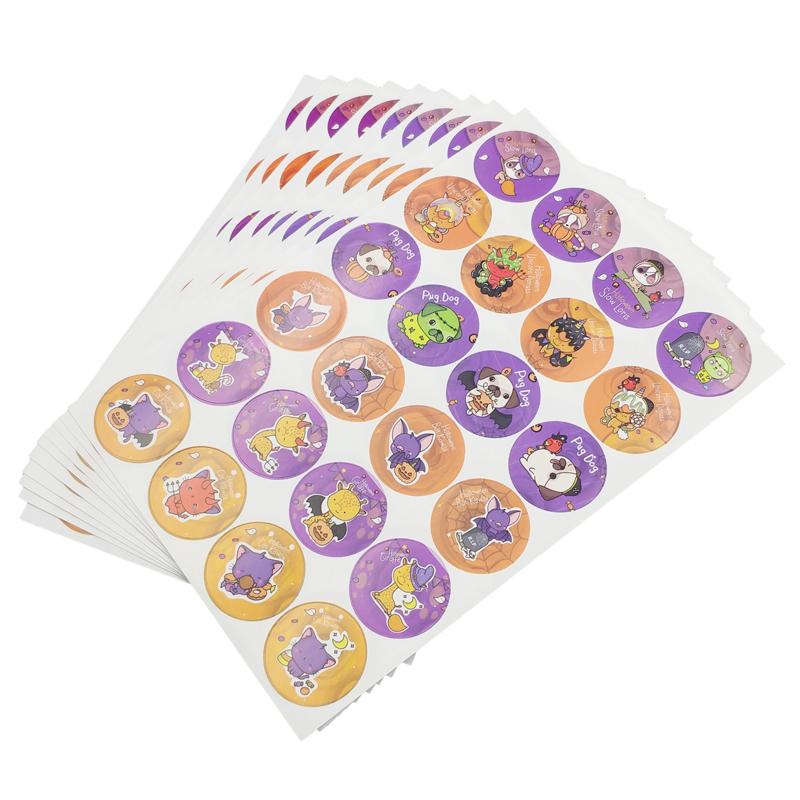 Bộ 240 Hình Sticker Cổ Động Halloween 01 - Teenage