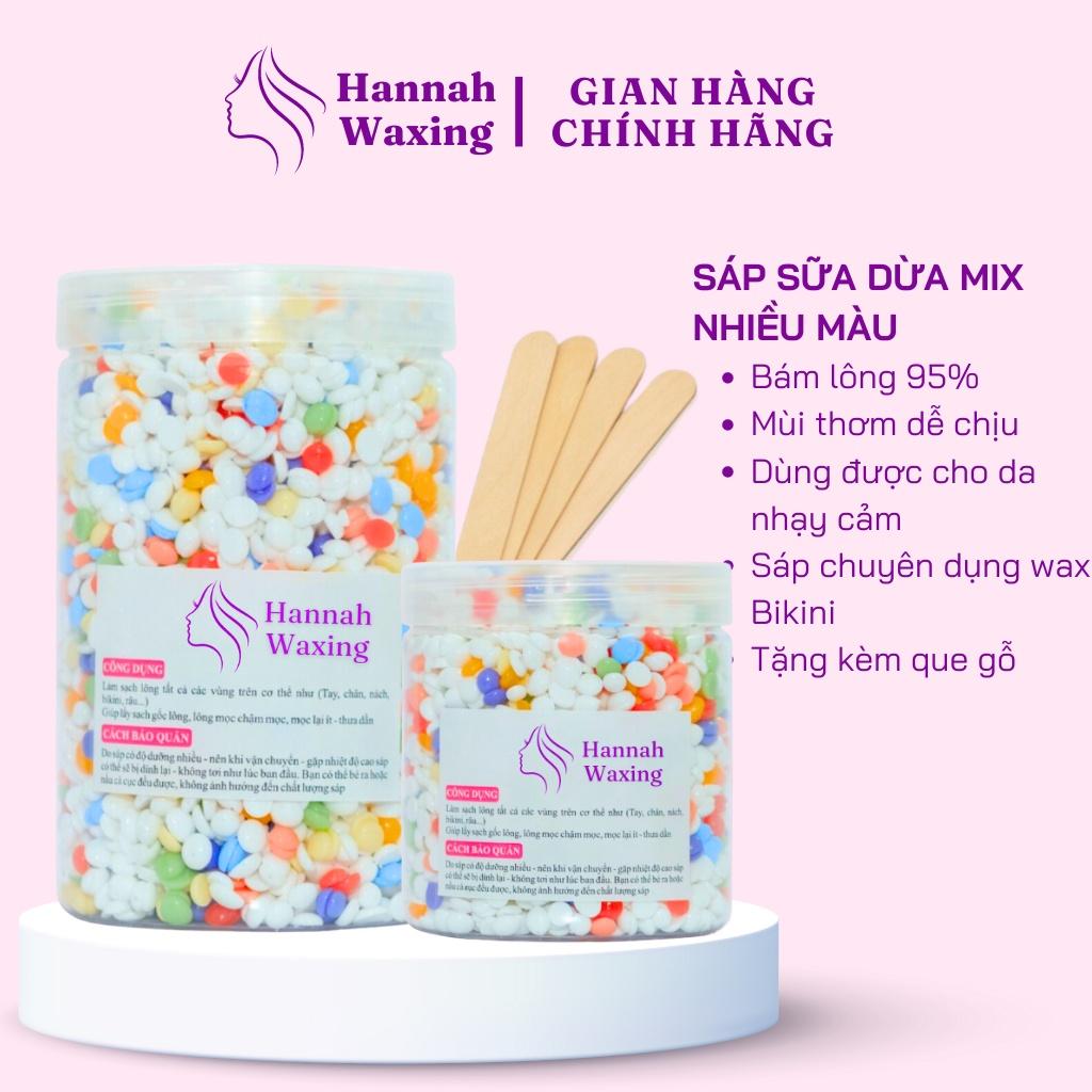 [CHE TÊN] Sáp Wax Lông Mix Hỗn Hợp Nhiều Loại Sáp Cao Cấp Siêu Bám Lông, Wax Bikini HANNAH WAXING - Hỗn hợp