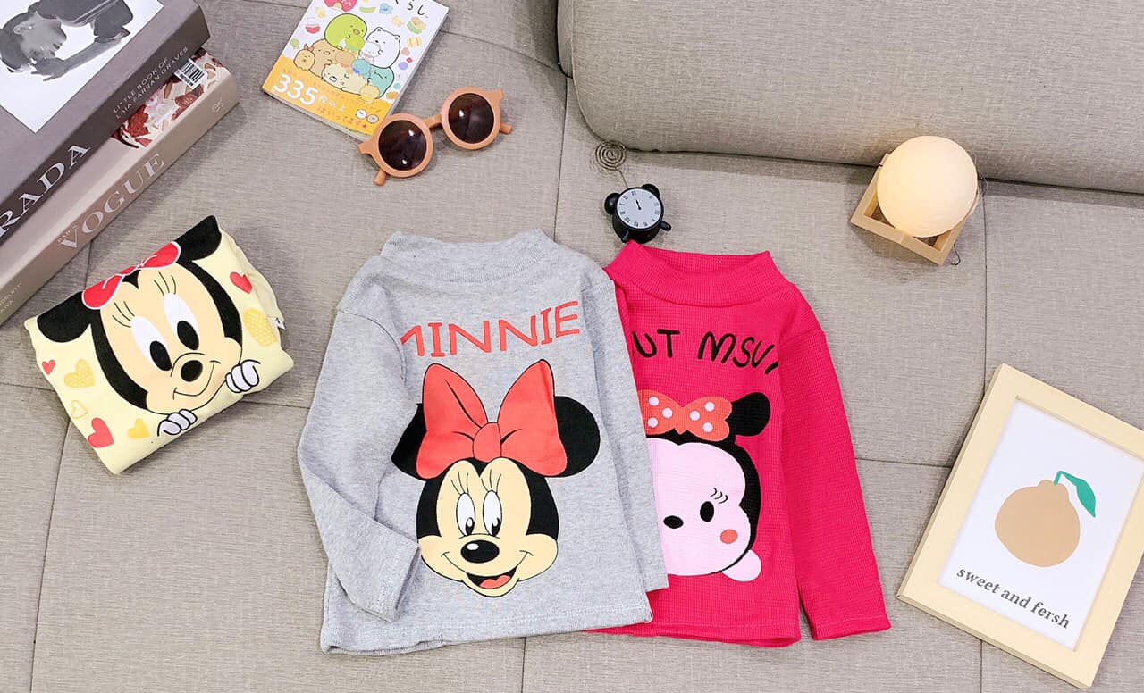 Xả thanh lý Combo 3 áo giữ nhiệt chất len tăm mềm mịn cho bé gái