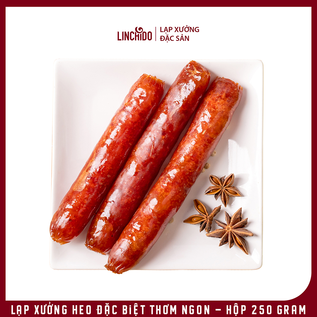 Lạp Xưởng Heo Đặc Biệt Thơm Ngon - Hộp 250 Gram