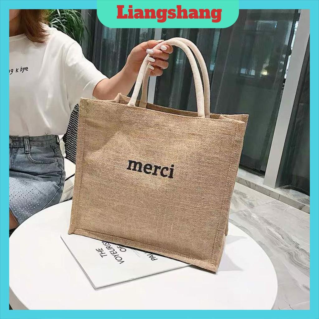 Túi cói Merci đi du lịch loại 1 túi to,lót dày dặn, ko bán hàng loại 2 nhé