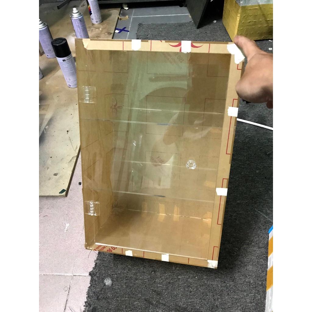 Tủ Mỹ Phẩm 3 tầng Gắn đèn Led - Tủ mica đựng nước hoa - mỹ phẩm giá rẻ