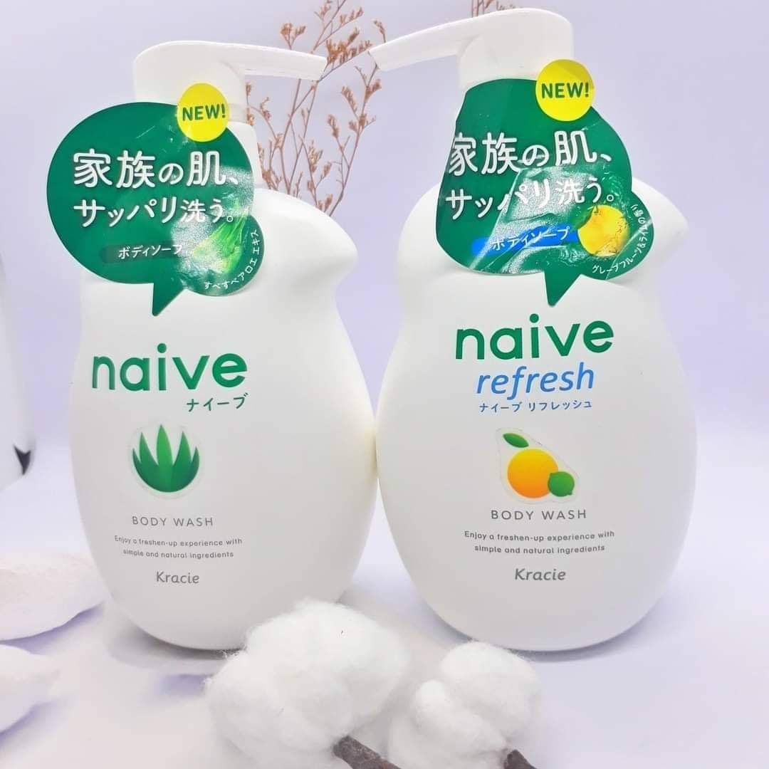 Sữa Tắm Chiết Xuất Từ Lô Hội Kracie Naive Body Wash ( Aloe) 530ml