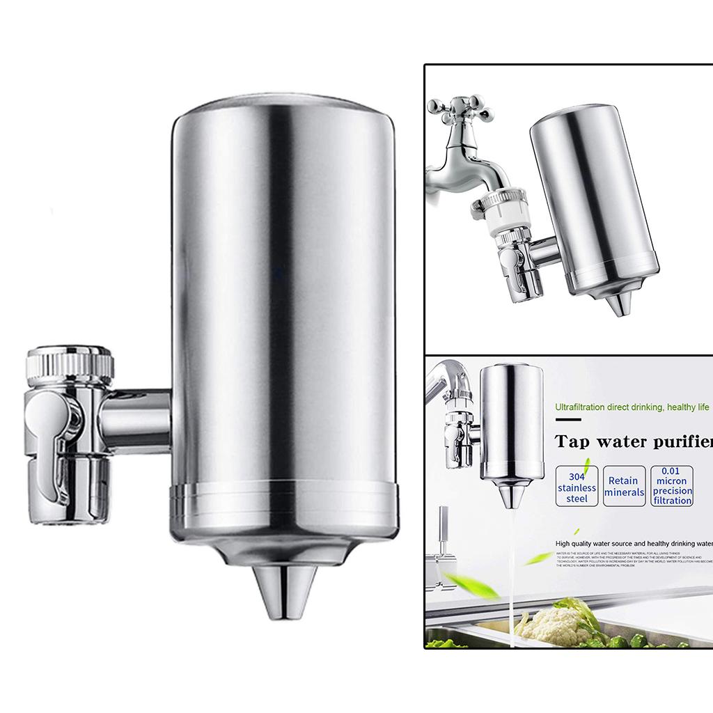 1pc Faucet Water Filter Diatom+Ceramic Filter Water Purifier High Water Flow