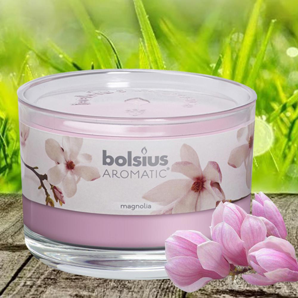 Ly nến thơm tinh dầu Bolsius Magnolia 155g QT024870 - hoa mộc lan, nến trang trí, thơm phòng, thư giãn, khử mùi