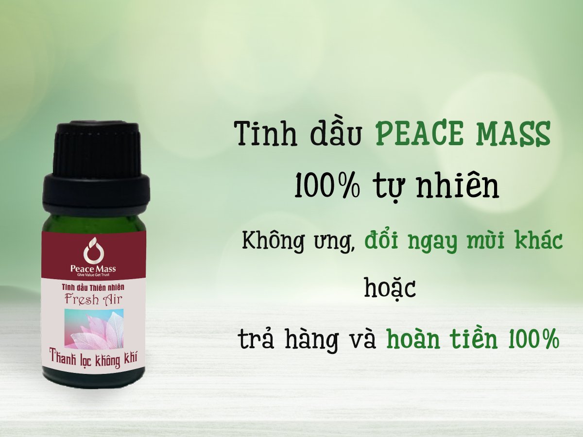 Tinh dầu Thanh lọc không khí Peace Mass dùng cho máy xông 10ml