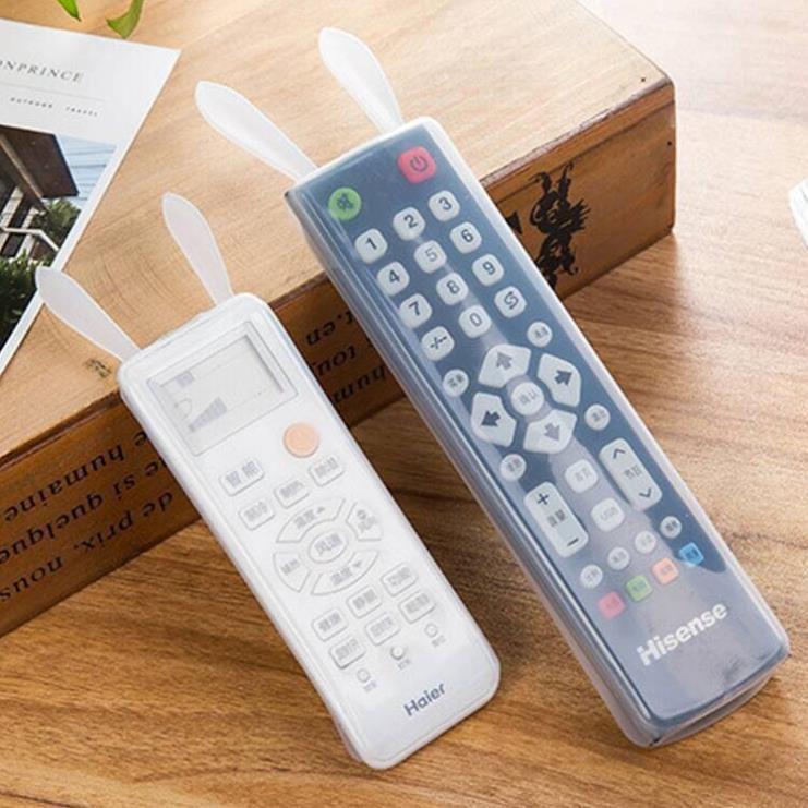 Bộ 2 bọc điều khiển remote tivi máy lạnh bằng chất liệu nhựa silicon dẻo trong suốt