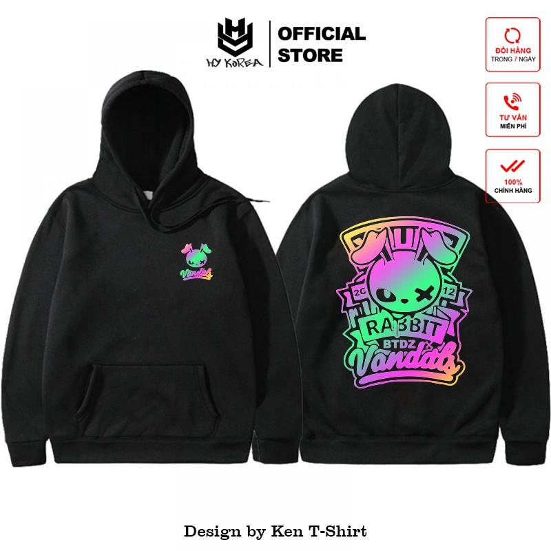 Áo Hoodie HY KOREA Nữ Nam Khoác Nỉ Form Rộng Kiểu Sweater Unisex In Hình VanDaLat 144