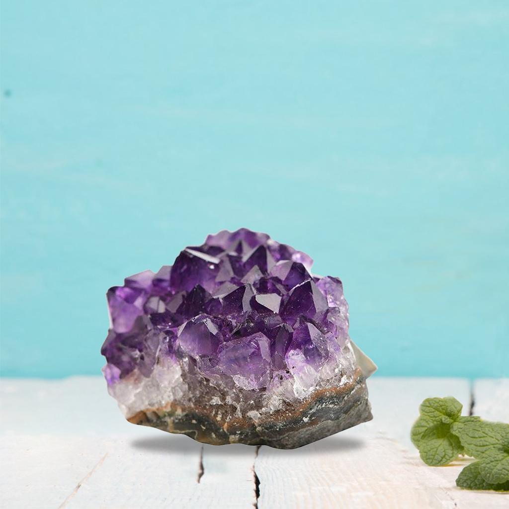 Unique Natural Amethyst Rock Mineral Uruguay for Spiritual Meditation Decor
