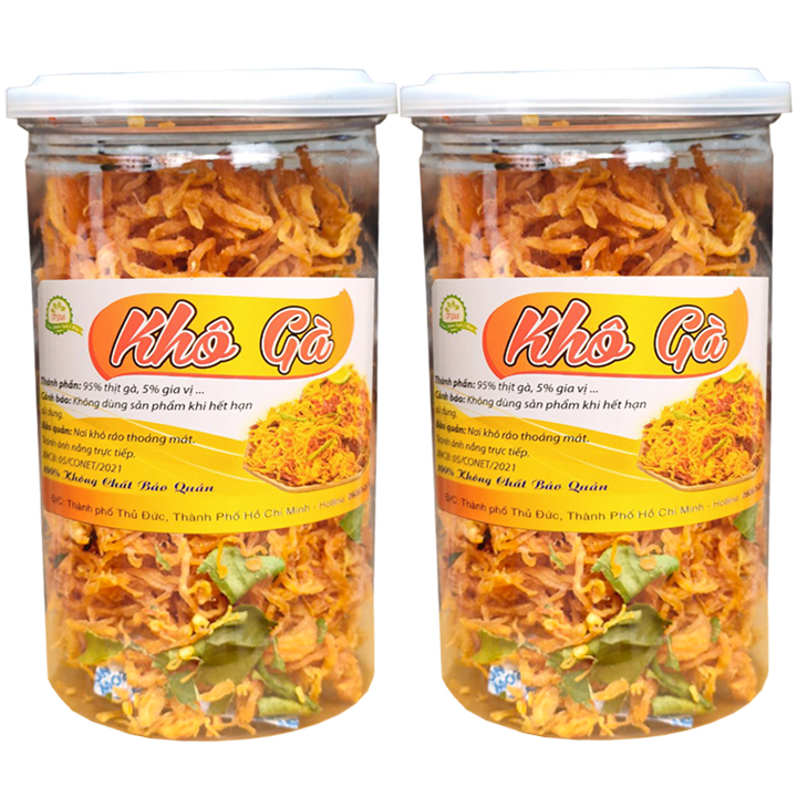 Khô gà lá chanh đặc biệt hiệu Tân Lộc Phát ( Hũ pet 200G)