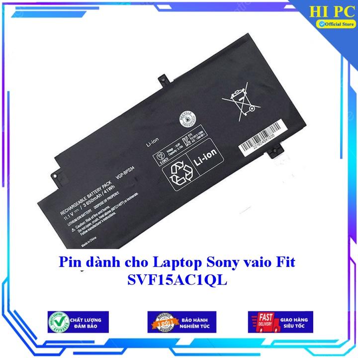 Pin dành cho Laptop Sony vaio Fit SVF15AC1QL - Hàng Nhập Khẩu
