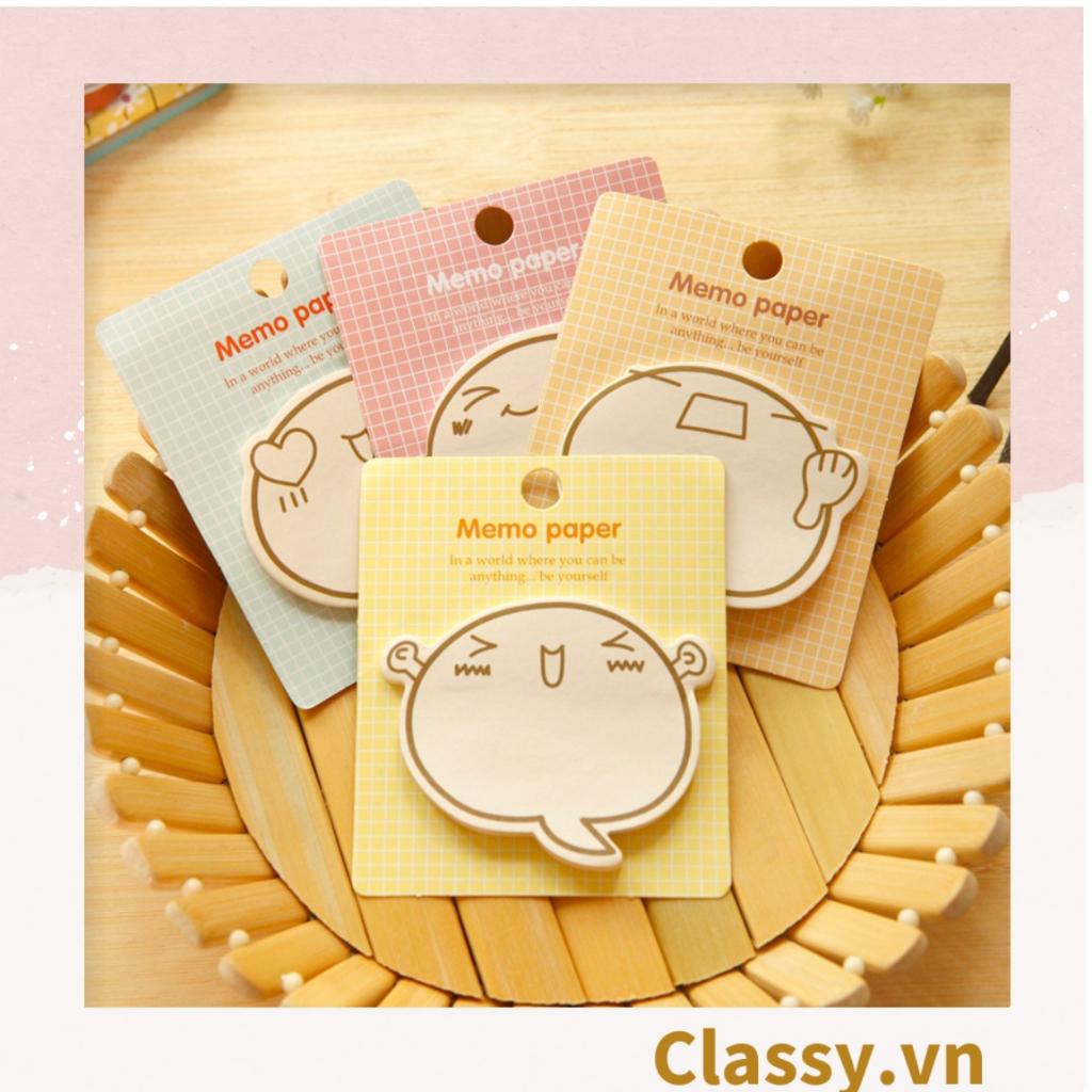 Giấy note, giấy ghi chú Classy hoạ tiết inbox me độc đáo nhiều màu pastel PK1416