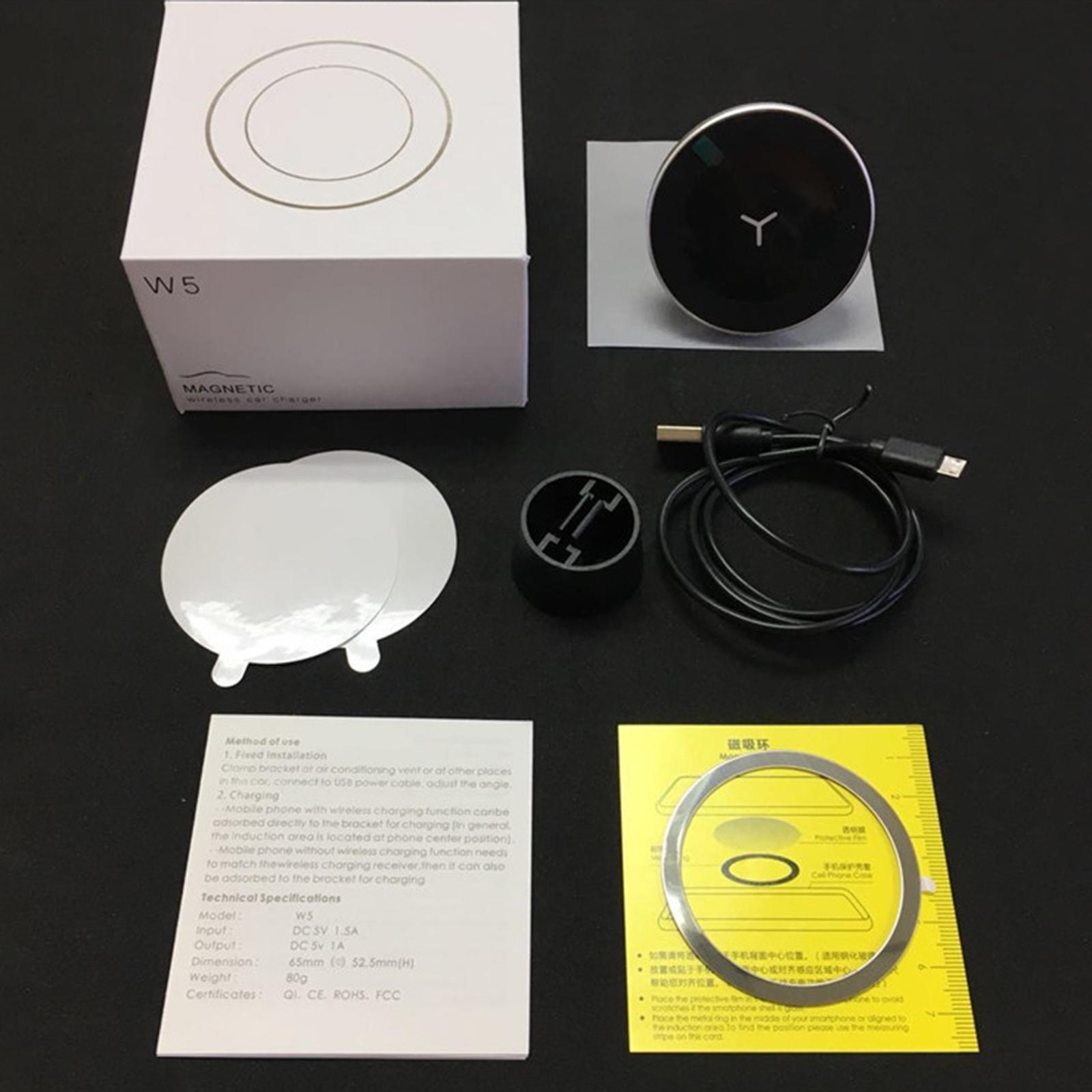 Fast Charging Magnetic Wireless Adjustable Phone Charger for Air Vent Mount
