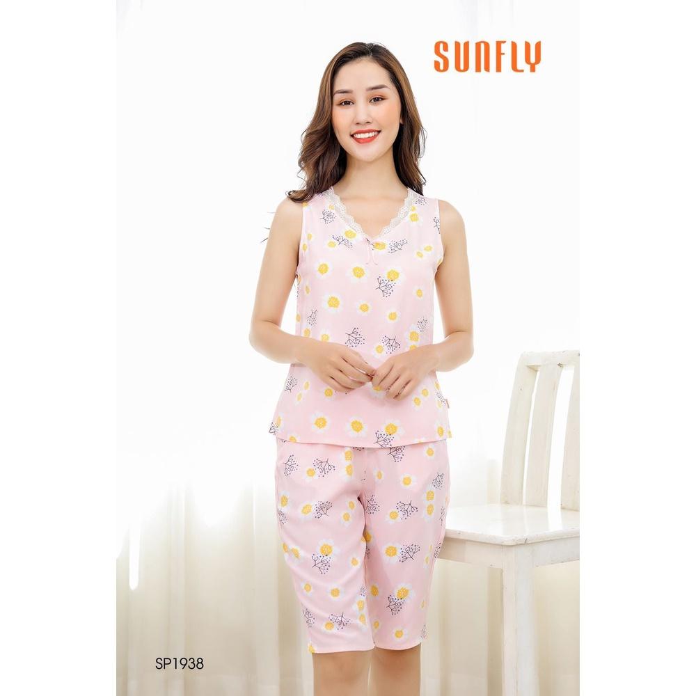 SP1938 BỘ ĐỒ NỮA MẶC NHÀ LANH ÁO SÁT NÁCH, QUẦN TRÊN GỐI