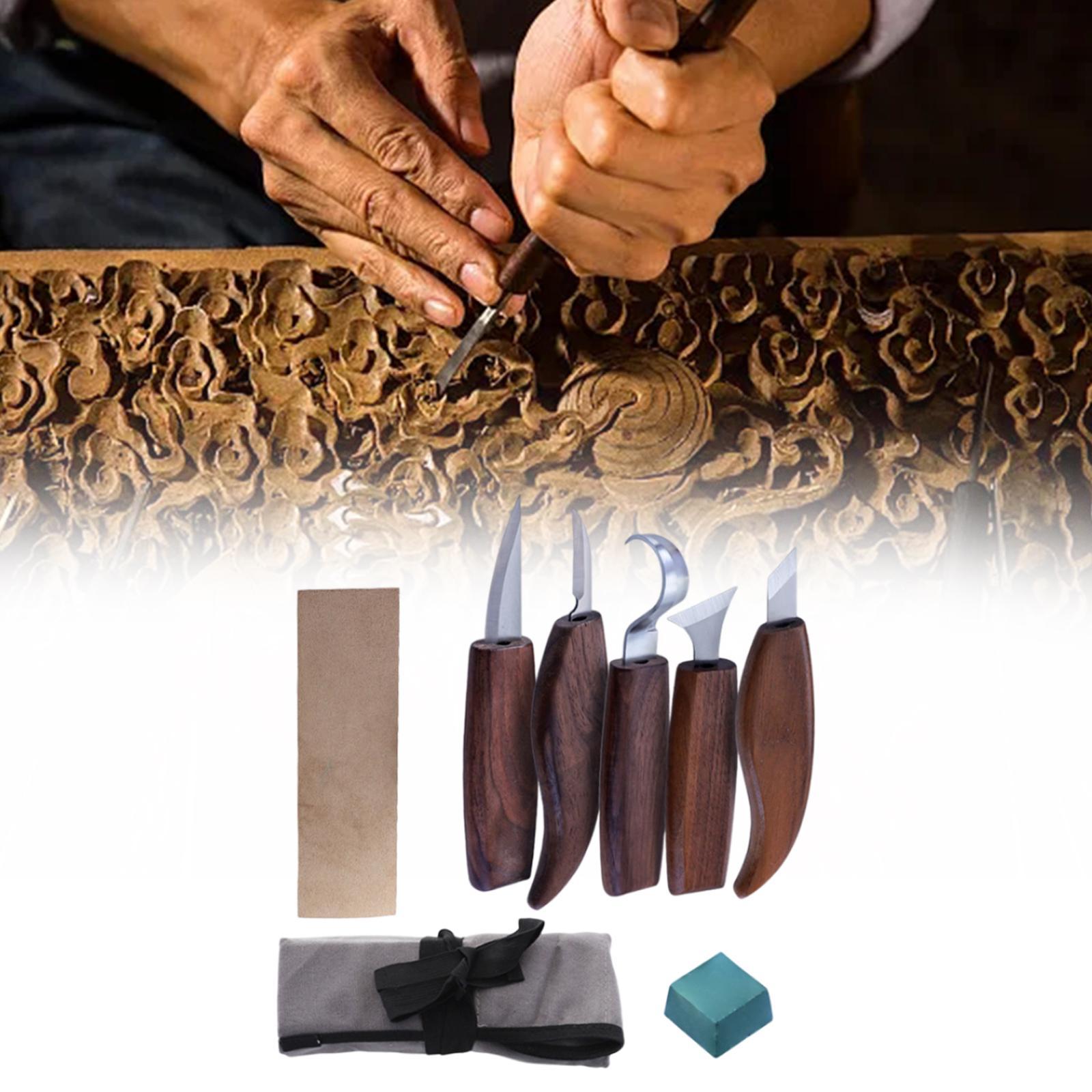 8 Pieces Beginners Whittling Kits Wood Carving Tools Detailed Caving Woodworking DIY Carving Tool for Plaster Carving Handmade Wood Carving