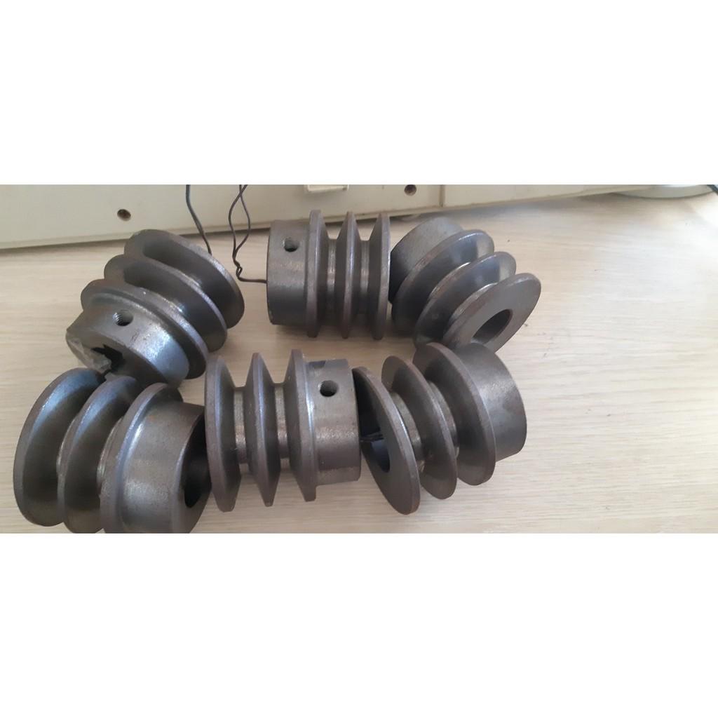 Puly sắt 6 phân cốt 24mm 2 rãnh