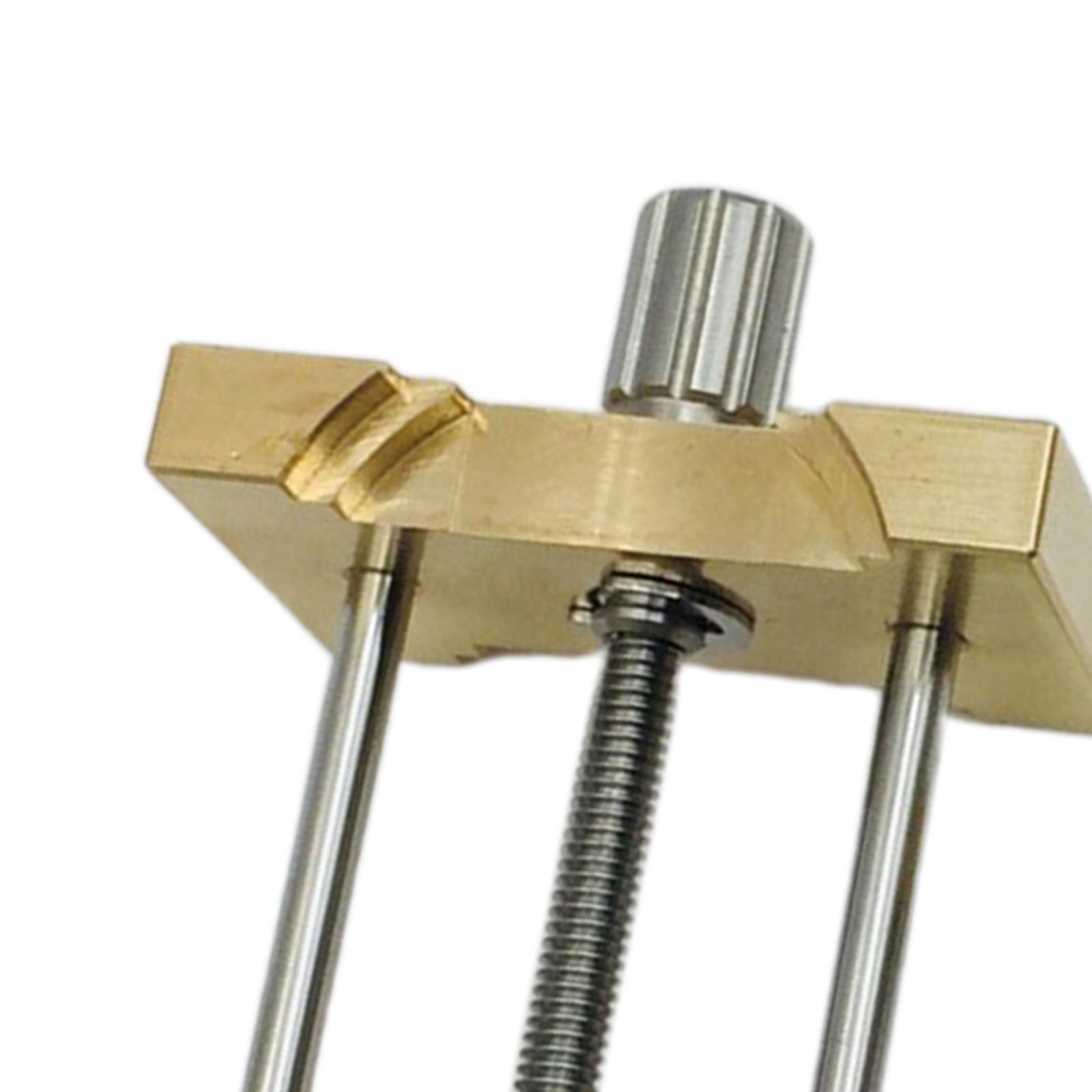 2 Pieces Brass Watch Movement Clip Holder Fixed Base Accessory 2 Seats