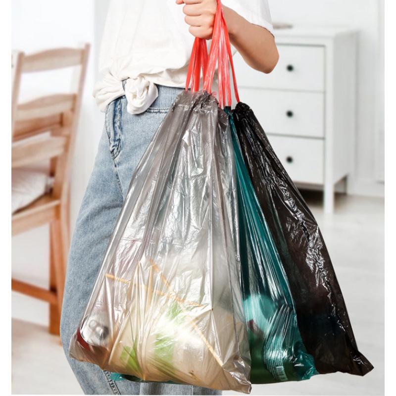 Túi đựng rác có dây rút JIASHI tiện ích sử dụng size 45x50cm sinh học thân thiện môi trường 15 túi/ 1 cuộn