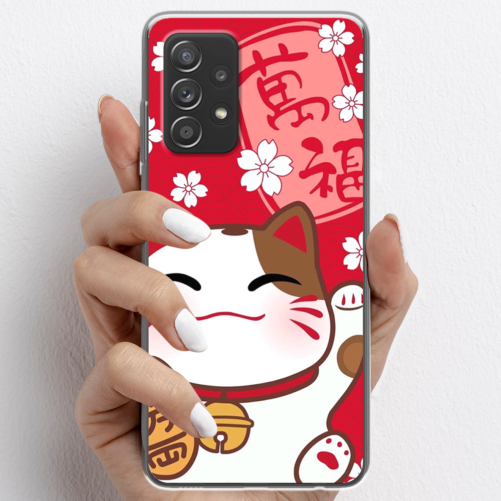 Ốp lưng cho Samsung Galaxy A52 , Samsung Galaxy A52s 5G nhựa TPU mẫu Mèo thần tài