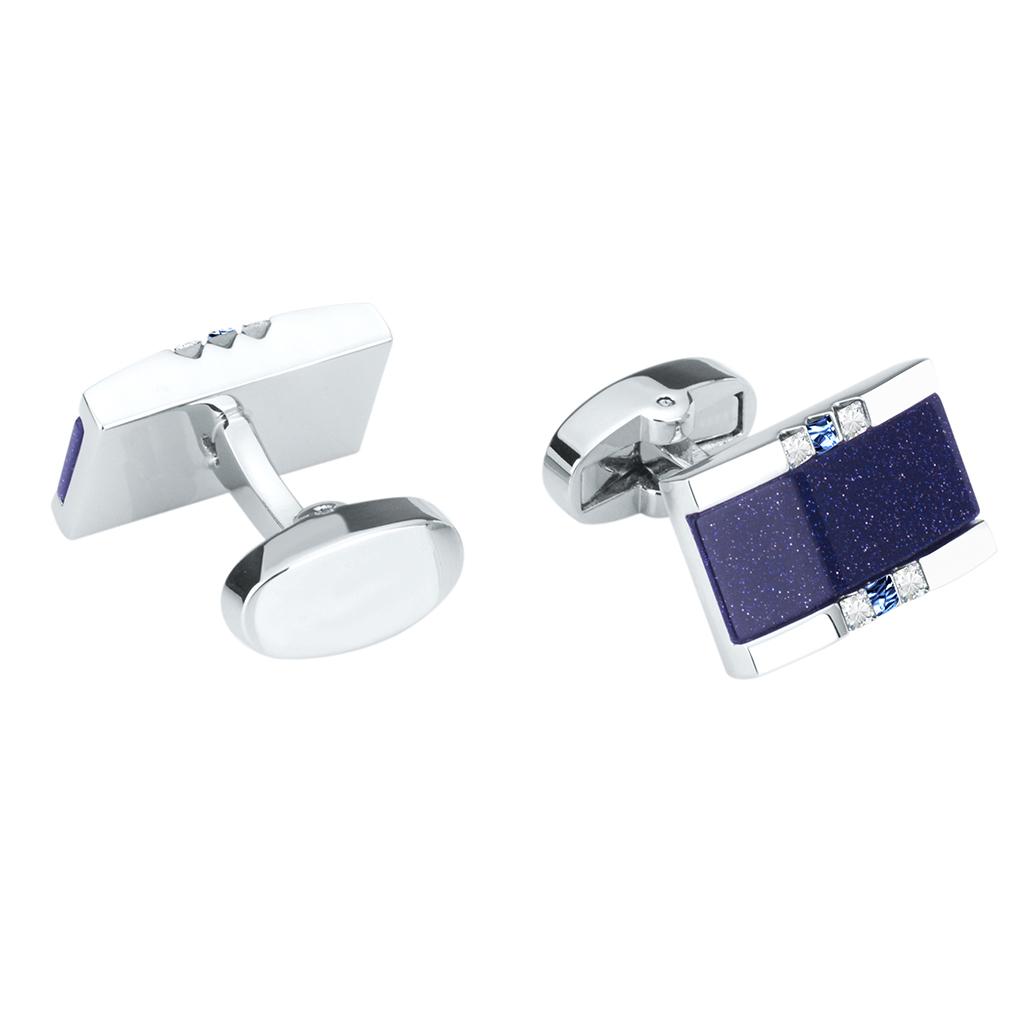 Elegant Crystal Cufflinks Rectangle Cuff Links For Men Wedding Party Gifts