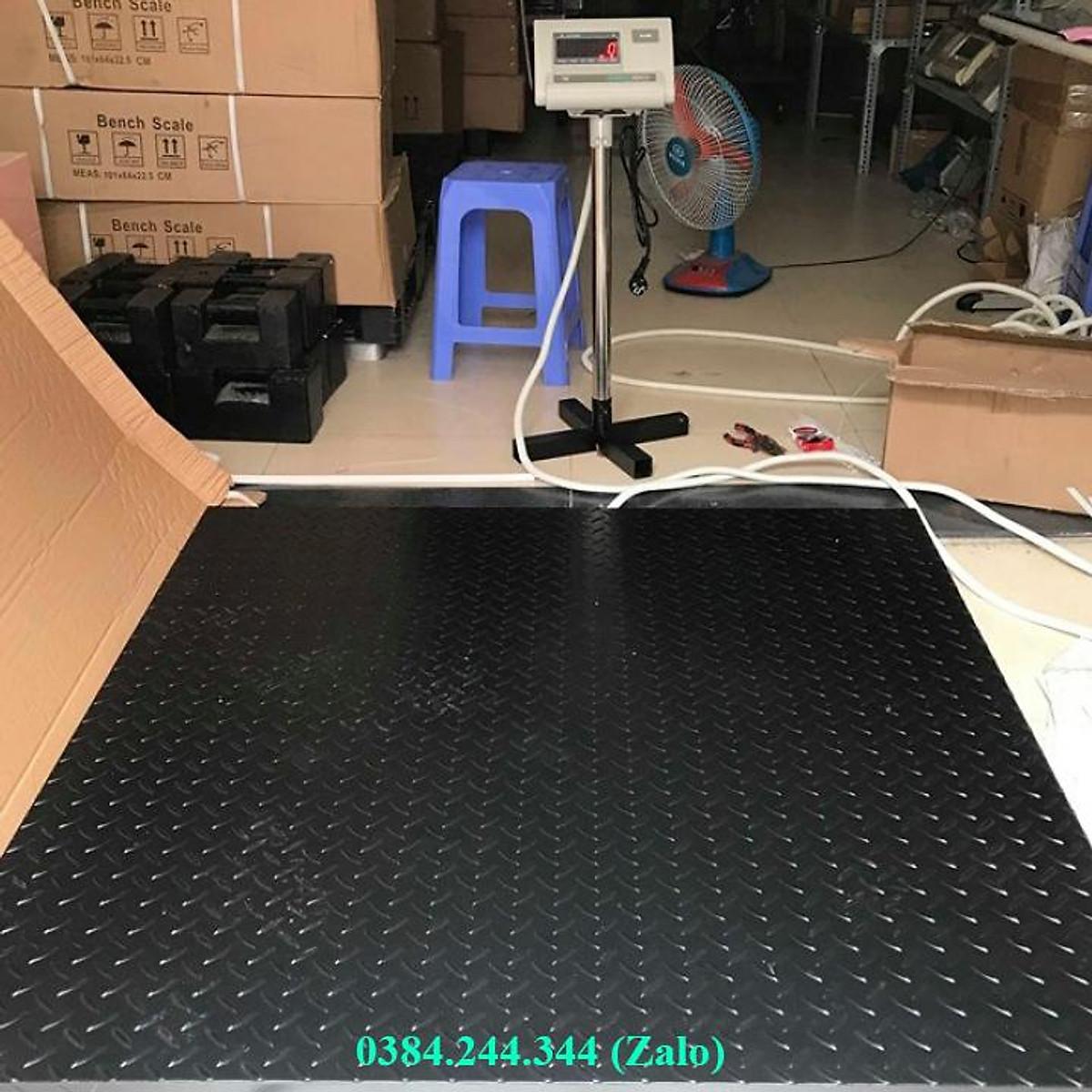 Cân sàn điện tử thông dụng Yaohua A12E, Mức cân 1 tấn, độ chia 0.5kg, Sàn cân kích thước 1.2m x 1.2m