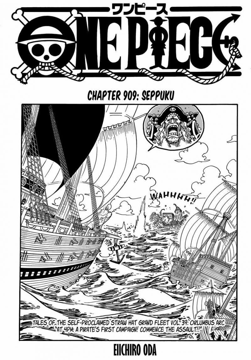 đảo hải tặc - one piece chapter 909 1
