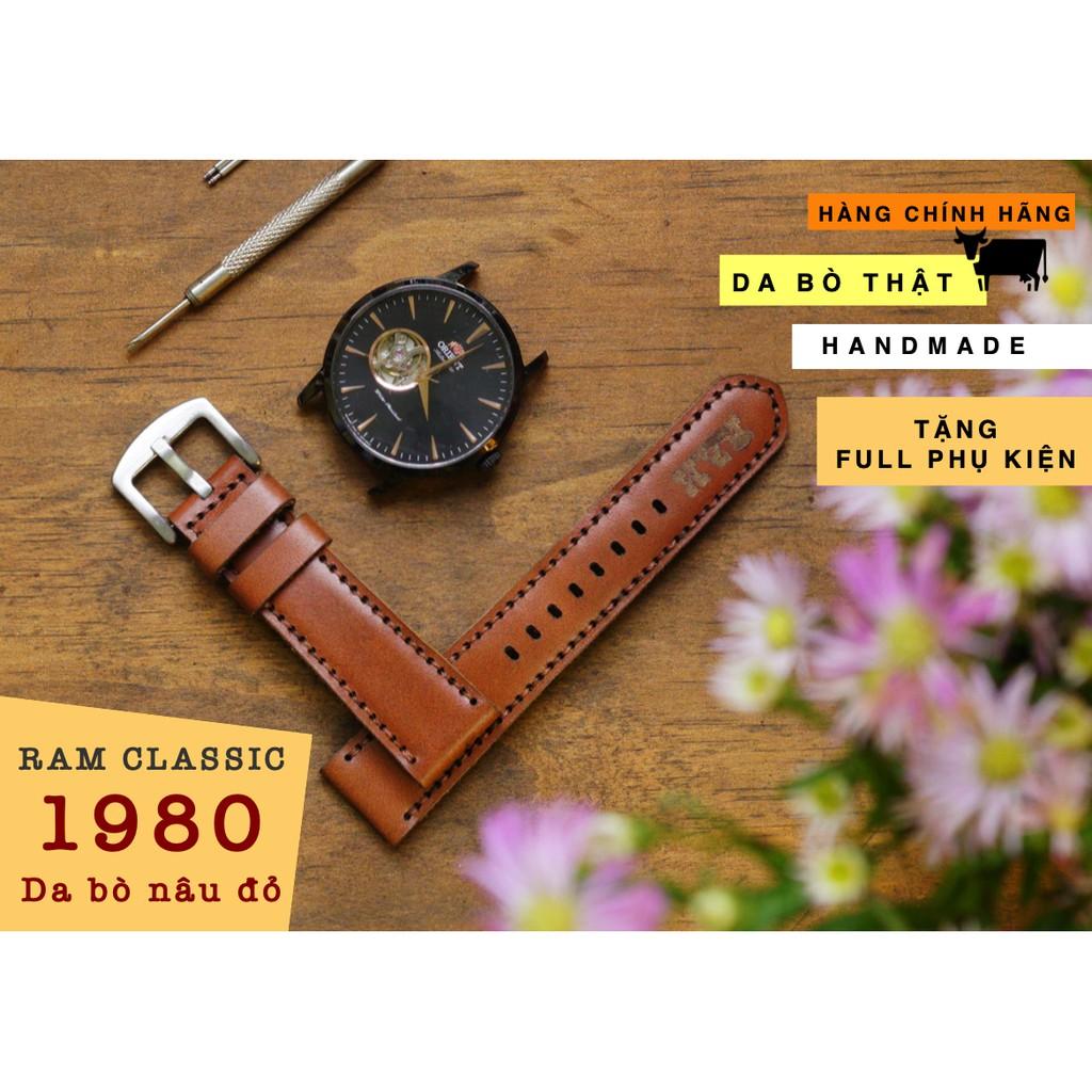 DÂY ĐỒNG HỒ 24MM DA BÒ THẬT - RAM LEATHER