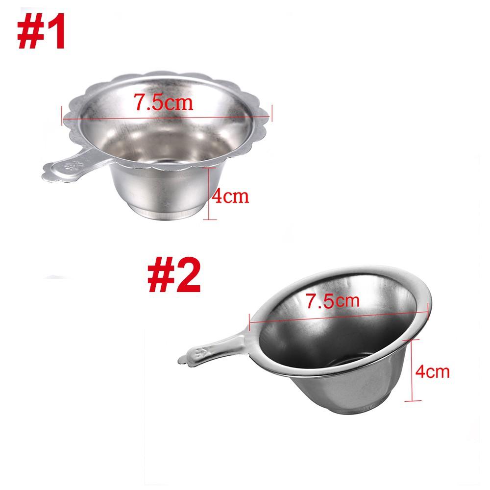 Sử dụng Đồ lọc trà bằng thép không gỉ có quai cầm tiện lợi kích thước 7.5x4mm