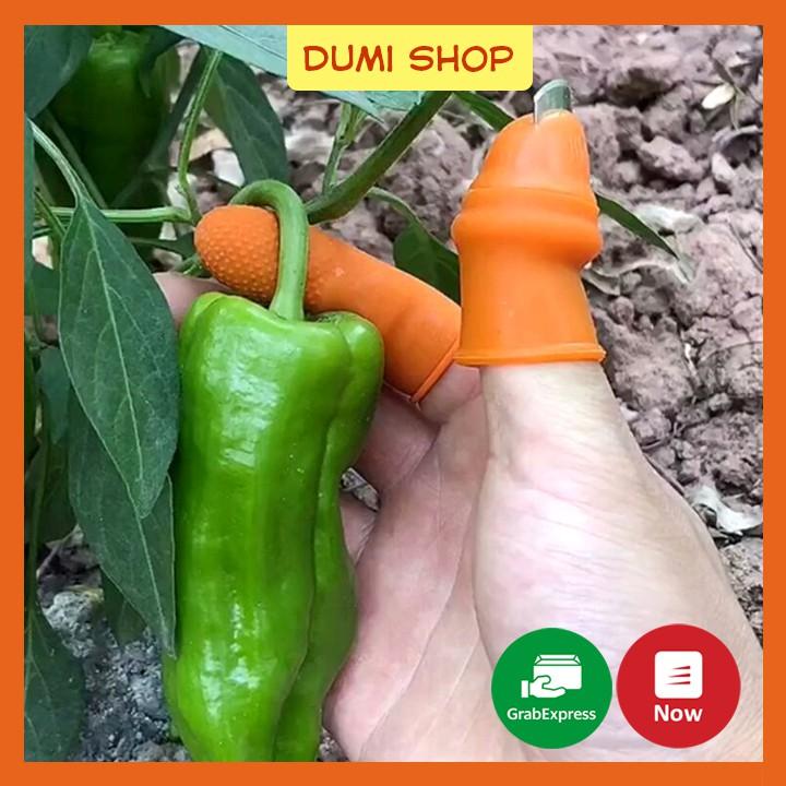 Bộ Móng Nhặt Rau Củ Quả Chống Bẩn Móng Tay, Ngón Cái Bấm Cắt Rau Củ - Nạo Gọt Tiện Lợi - DumiStore