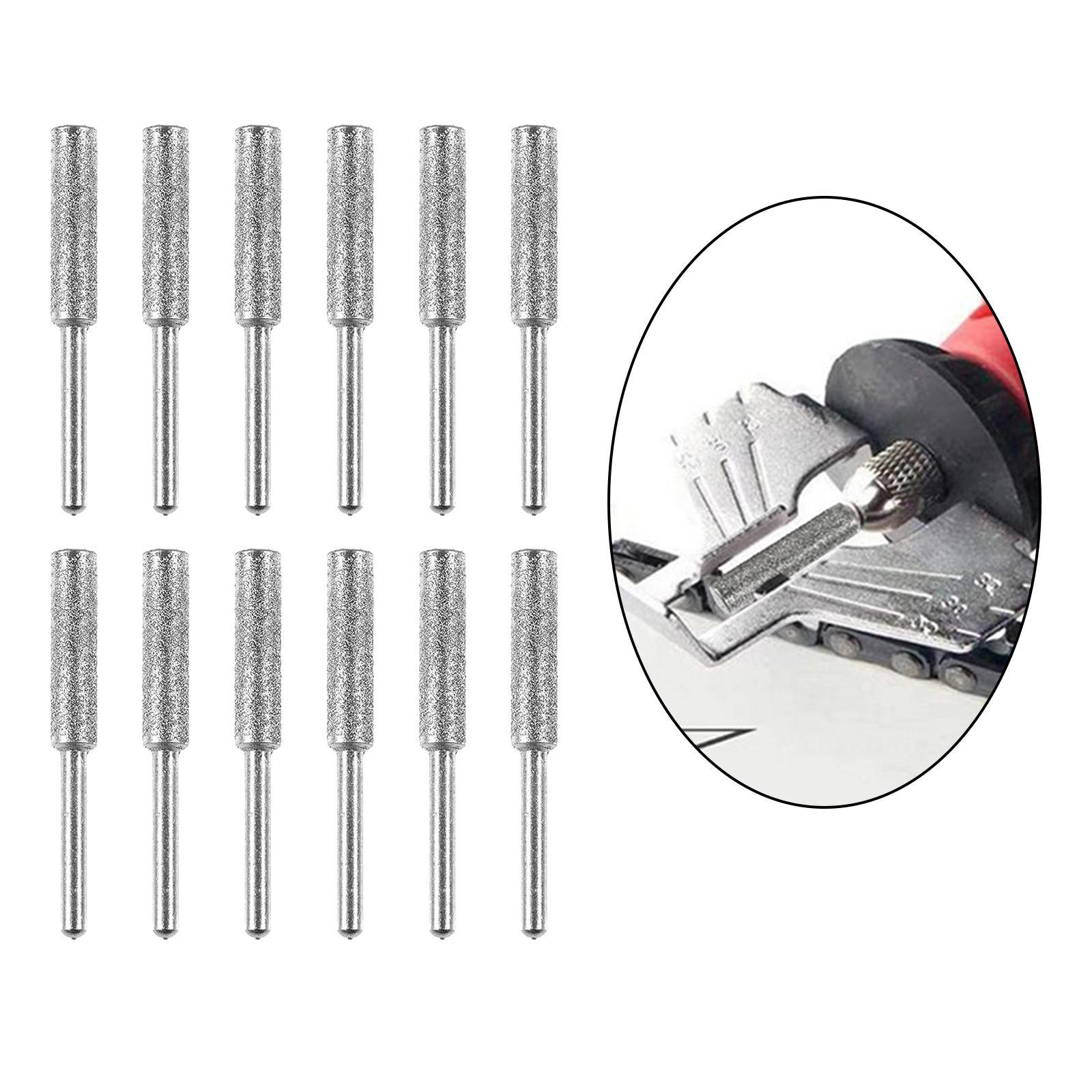 4mm &amp; 4.8mm Diamond Chainsaw Sharpener Bits Grinding Bits Burr