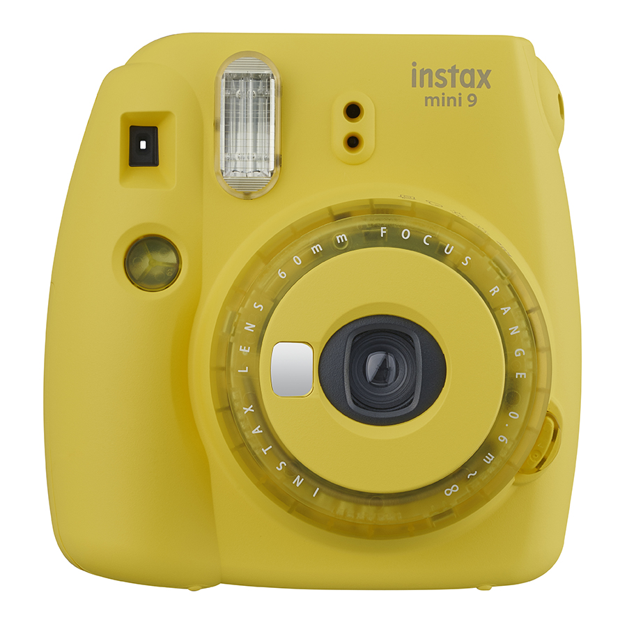 Máy Ảnh Selfie Lấy Liền Fujifilm Instax Mini 9 Clear Yellow - Hàng Chính Hãng