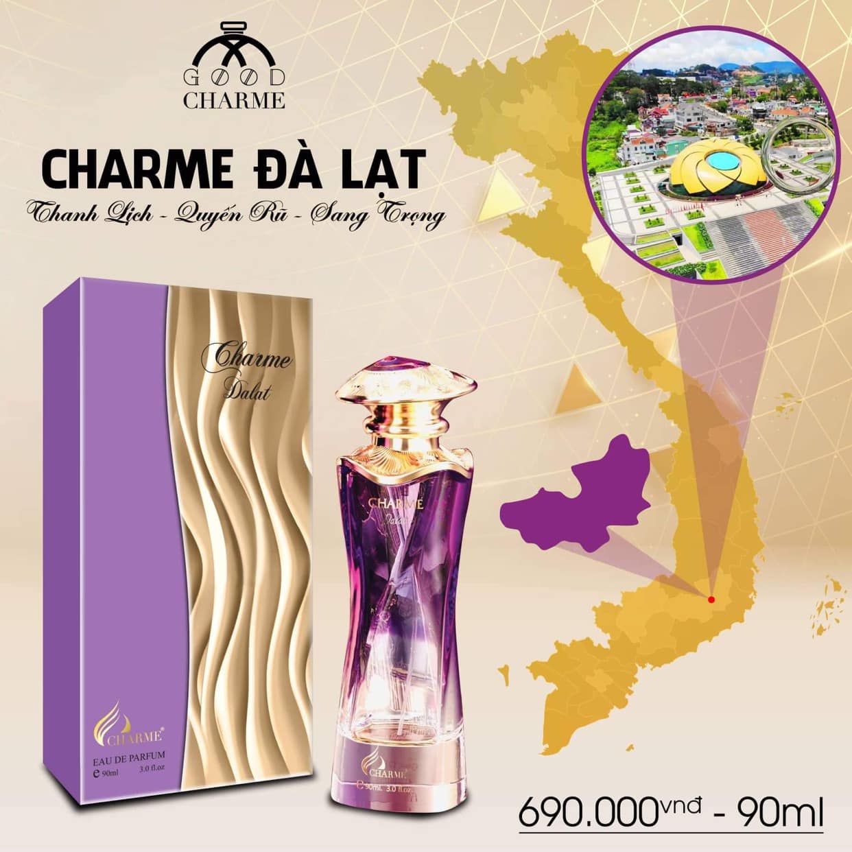 Nước Hoa Nữ Charme Da Lat 90ml