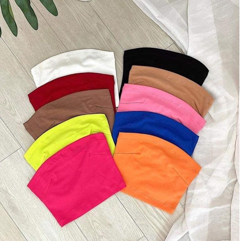 CHUCHACLOTHING áo ống trơn Basic chất thun Borip nhiều màu