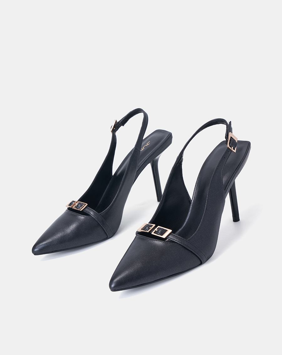 Giày Cao Gót Nữ 9cm Thời Trang JUNO Slingback Phối Khoá CG09157