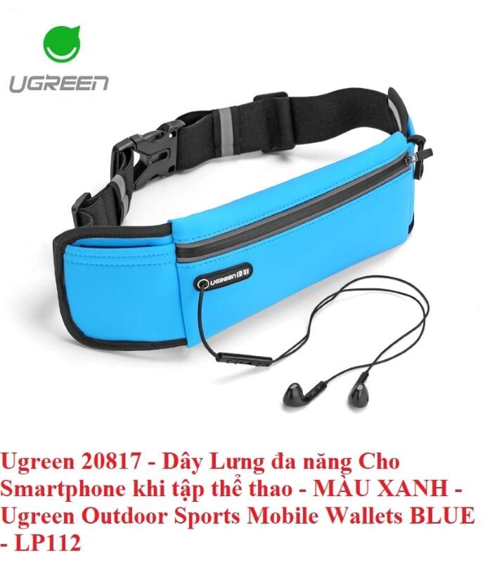 Ugreen UG20817LP112TK Màu Xanh Dây lưng thể thao đa năng chống thắm nước - HÀNG CHÍNH HÃNG